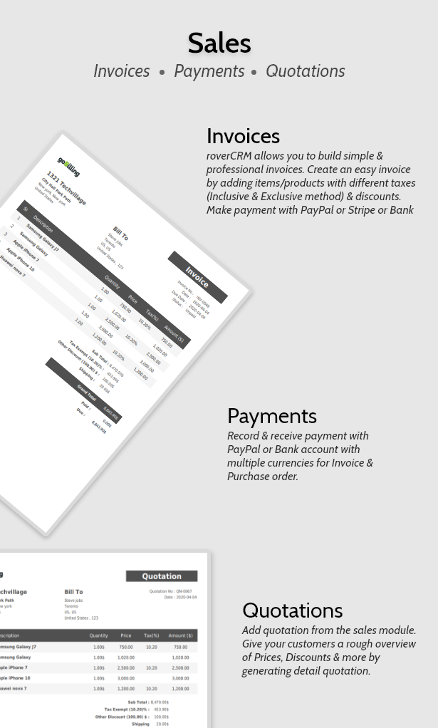 RoverCRM - Customer Relationship And Project Management System